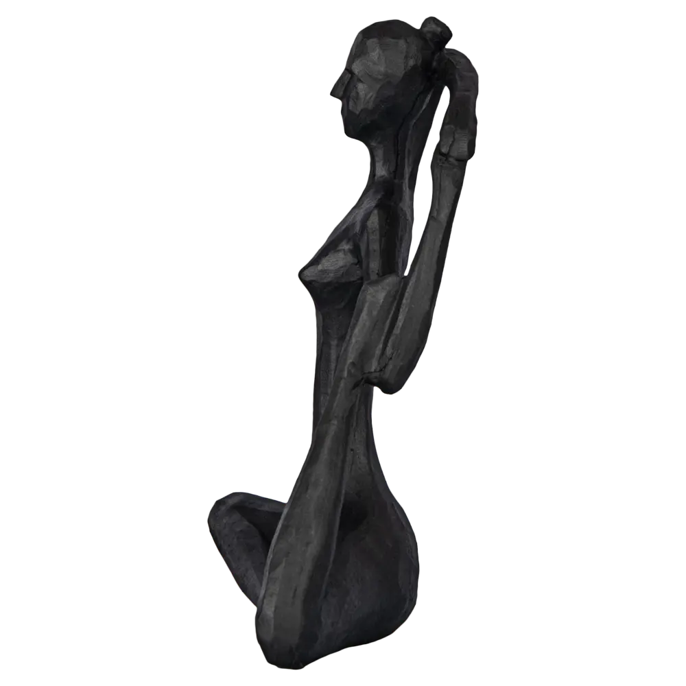 Статуэтка Йога пластик черная 18 см Atmosphera STLM-2136406 - Вид №2