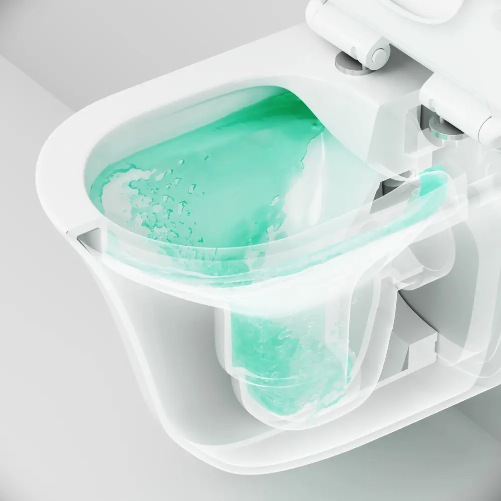 Унитаз подвесной AM.PM Force безободковый с сиденьем микролифт STLM-2095680 - Вид №9