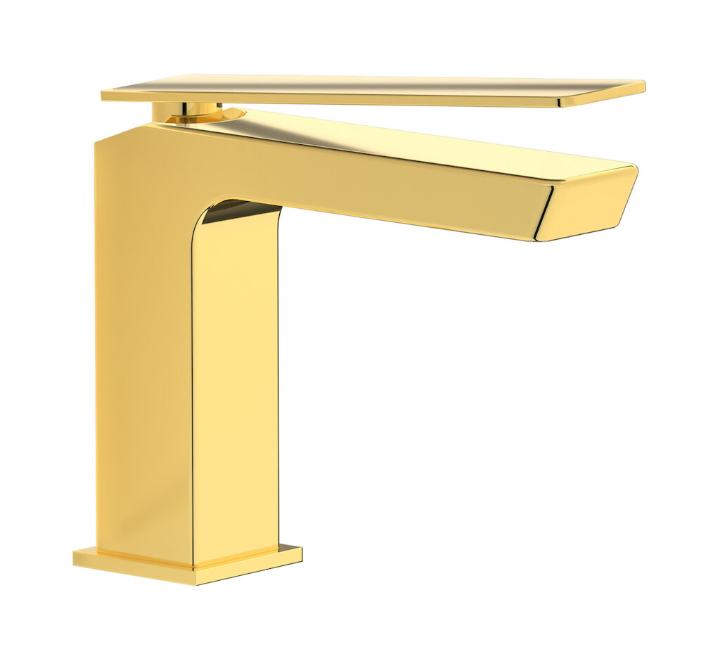 Смеситель для раковины на 1 отверстие в комплекте с донным клапаном WE ARE IB k3200oo Gold K3