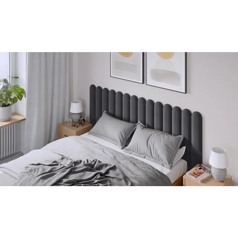 Панель тканевая Vilo 150x600 мм цвет oval графит Santreyd STLM-2193419 - Вид №1