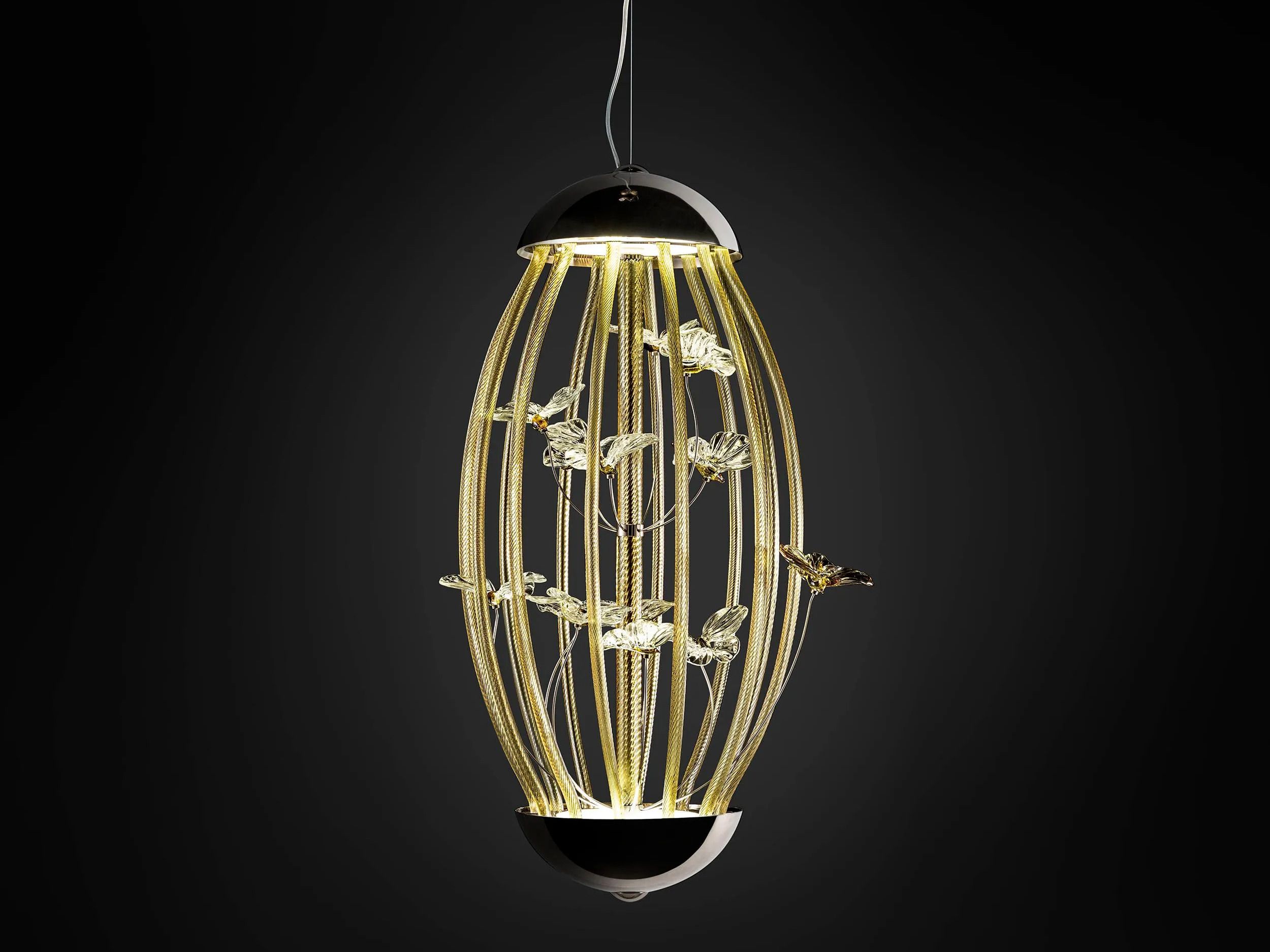 Стеклянный светодиодный подвесной светильник MULTIFORME Клетка ARCH-00077562