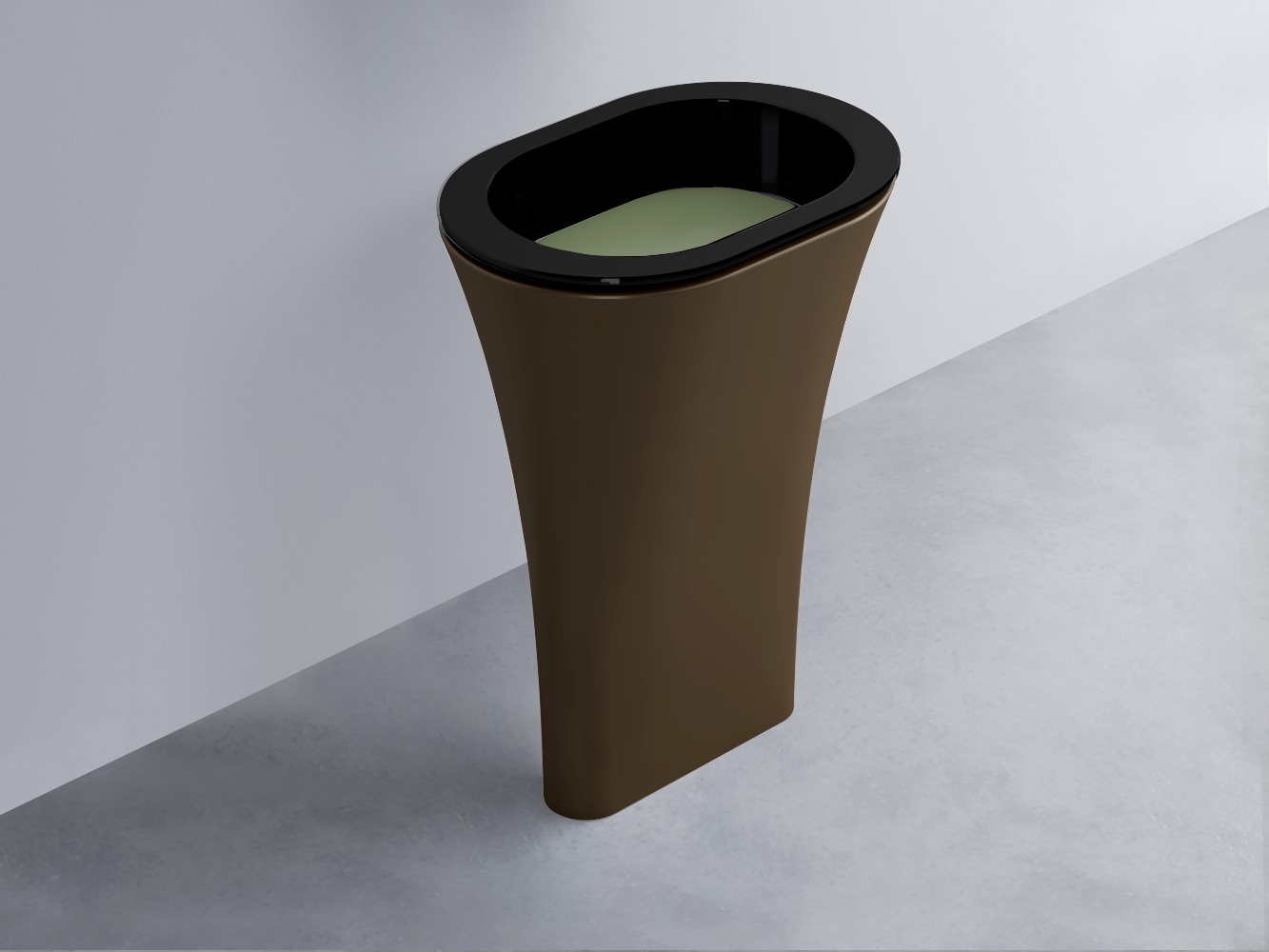 AMLA65-N+AMPILO-AG+AMCOLO-CA Раковина Amedeo Ovale отдельностоящая cielo Enjoy + Amedeo Ceramica Cielo