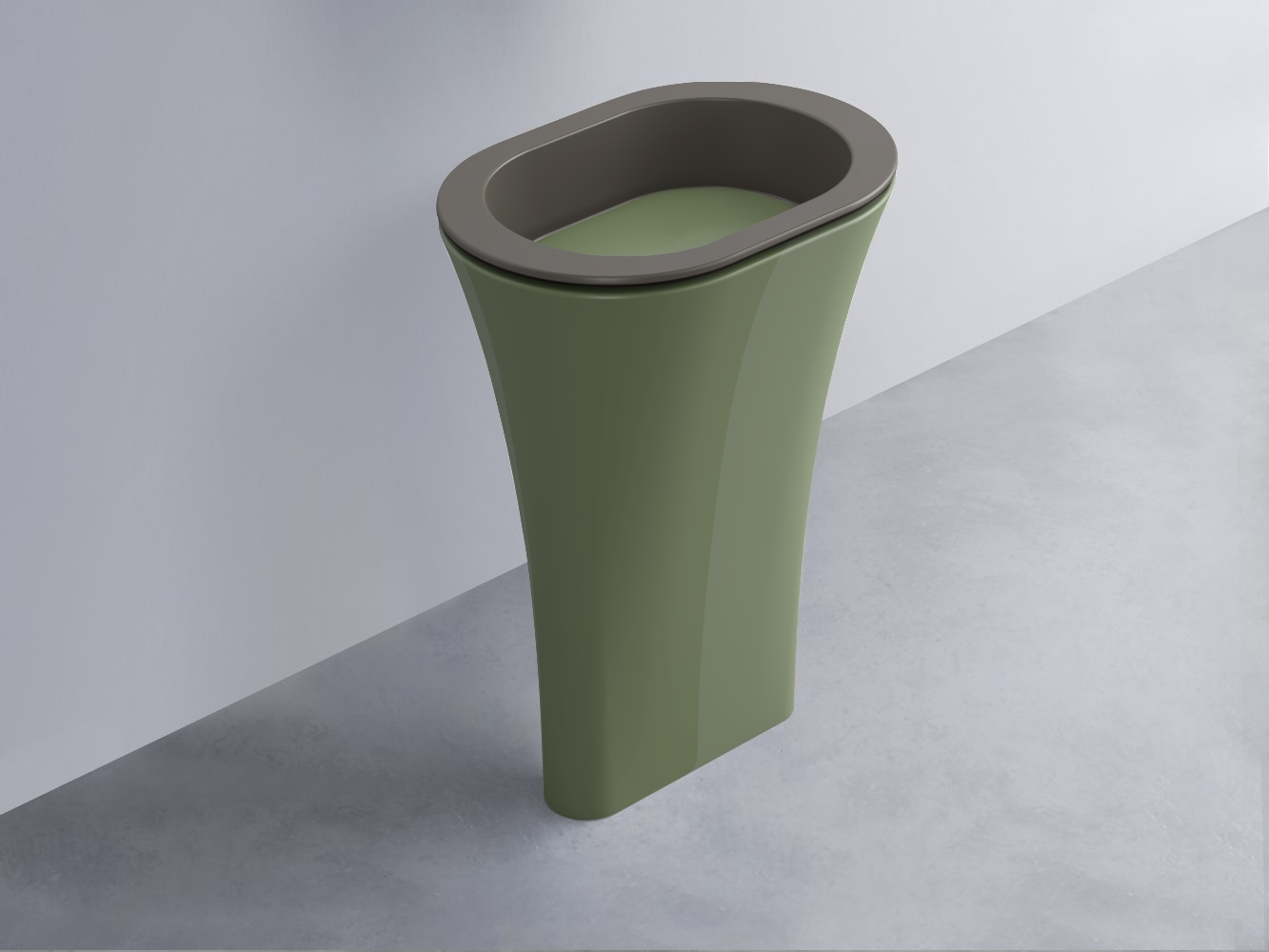 AMLA65-FN+AMPILO-AG+AMCOLO-AG Раковина Amedeo Ovale отдельностоящая cielo Enjoy + Amedeo Ceramica Cielo