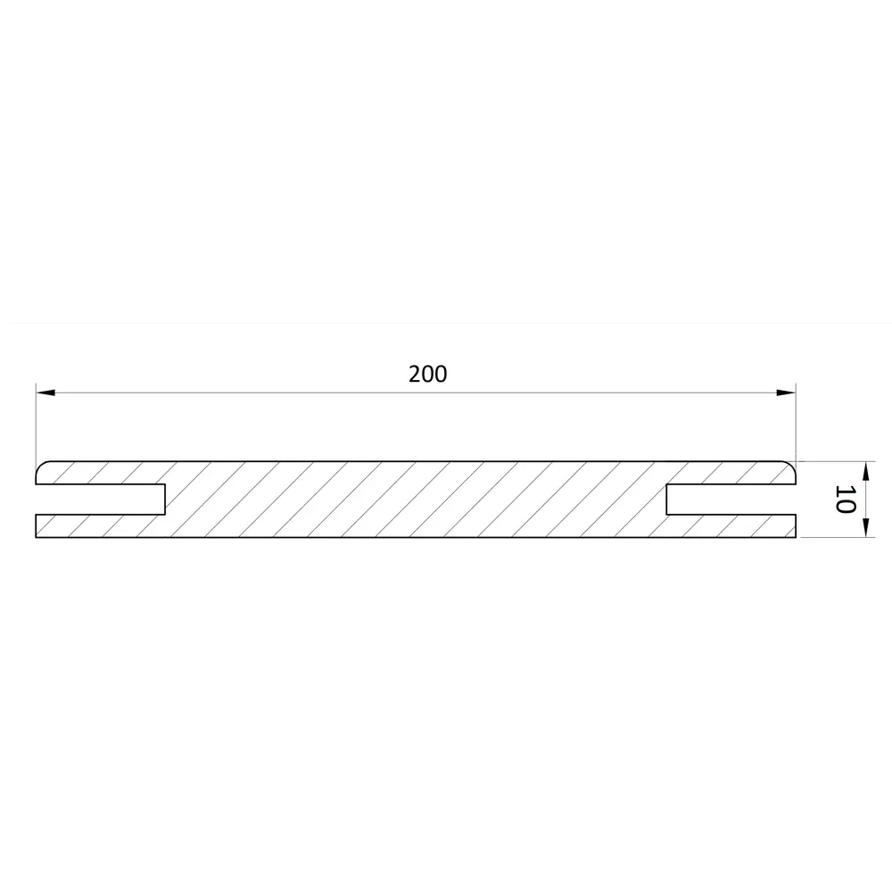 Добор телескопический Нова 2070x200x10 мм ПВХ ламинация цвет ясень ривьера крем CASAPORTE STLM-2057010 - Вид №3