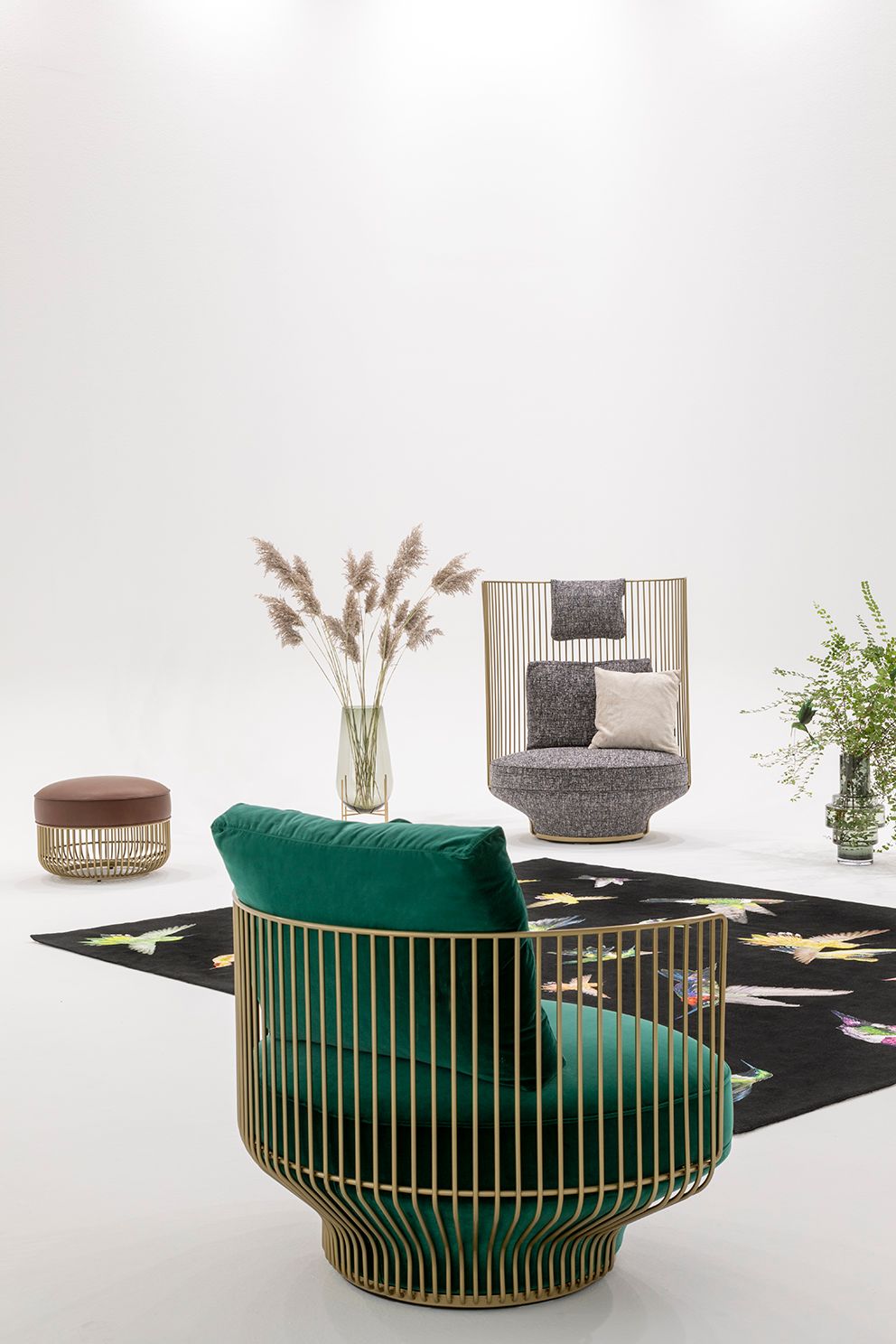 Тканевое кресло с высокой спинкой Wittmann Paradise Bird ARCH-00103706 - Вид №2