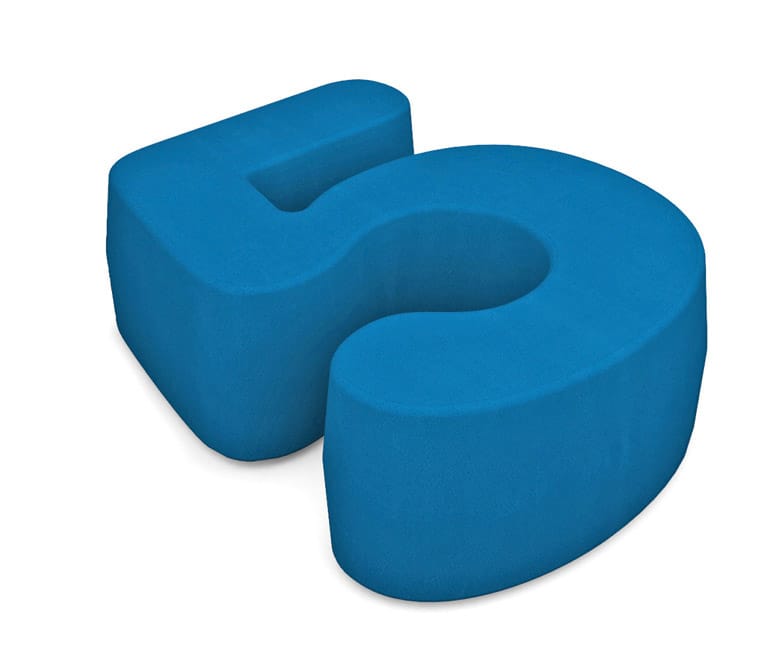 Пуф из искусственной кожи FIT INTERIORS NUMBERS ARCH-00132331 - Вид №5