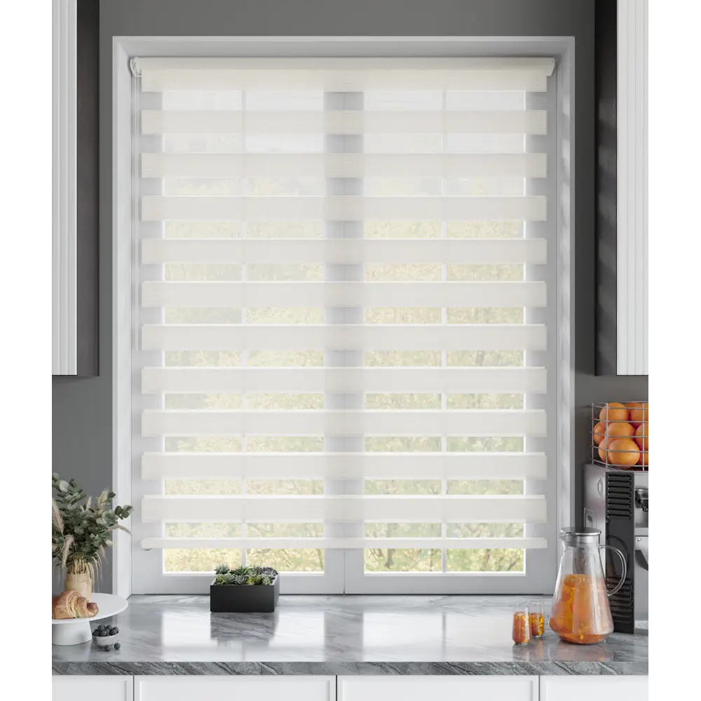 Рулонная штора день-ночь MIAMOZA Москва 140×175 см бежевая 89411412 STLM-1572114 - Вид №7