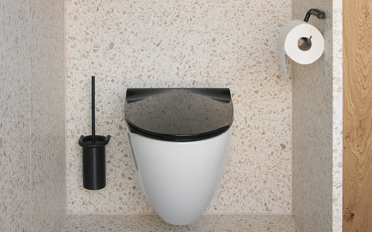 147056P4243 Держатель рулона туалетной бумаги - Древесный угольd line Knud Holscher  - Вид №1