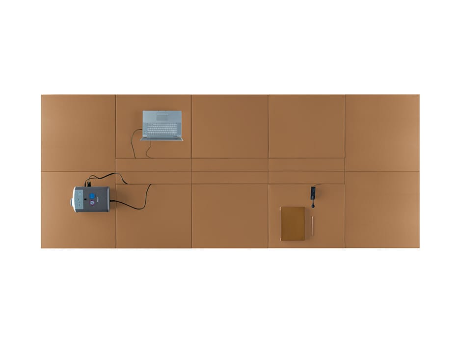 Прямоугольный стол для совещаний с системой люверсов Poltrona Frau офис-системы управления ARCH-00048676 - Вид №2