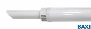 MT71413611 Коаксиальная труба с наконечником диам. 60/100 мм, общая длина 1000 мм, выступ дымовой трубы 250 мм — антиобледeнительное исполнение BAXI