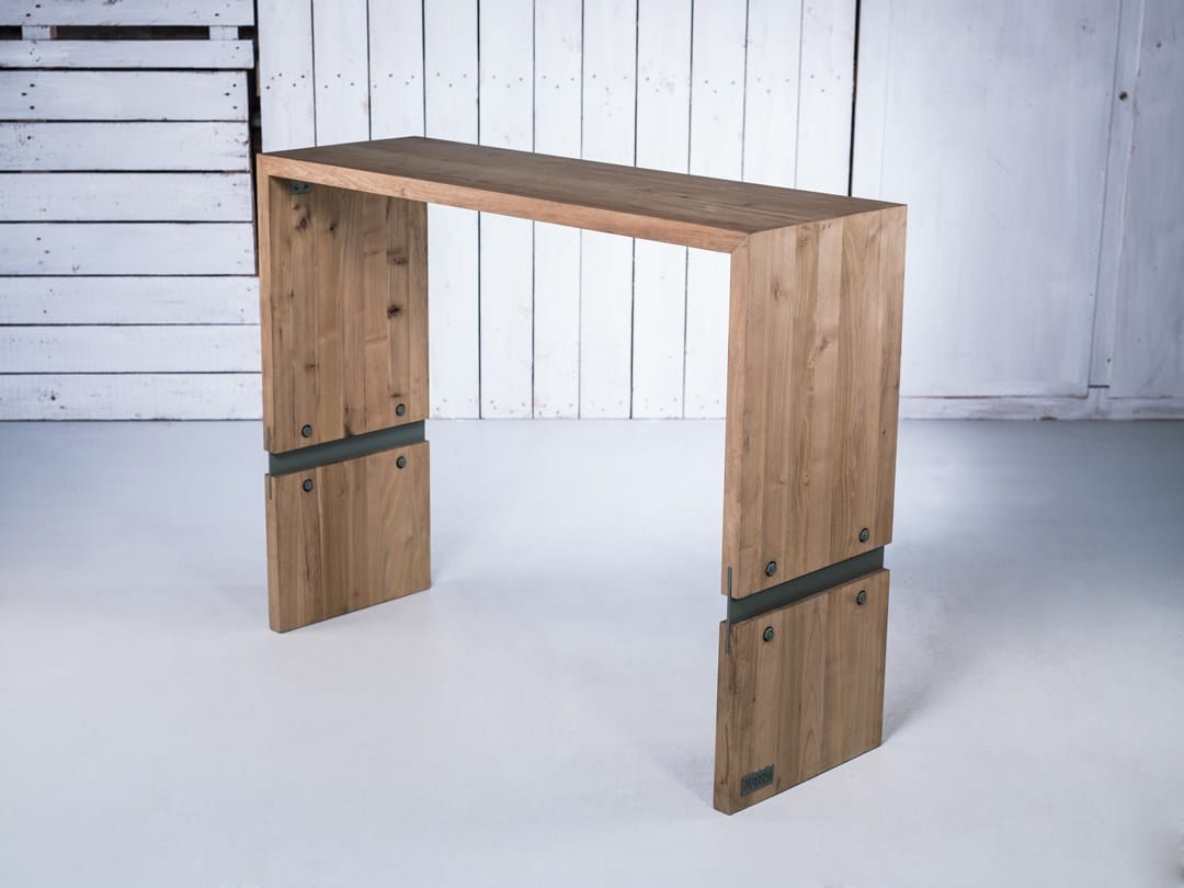 Высокий деревянный стол для контракта HOOKL und STOOL CLOVER ARCH-00014251 - Вид №1