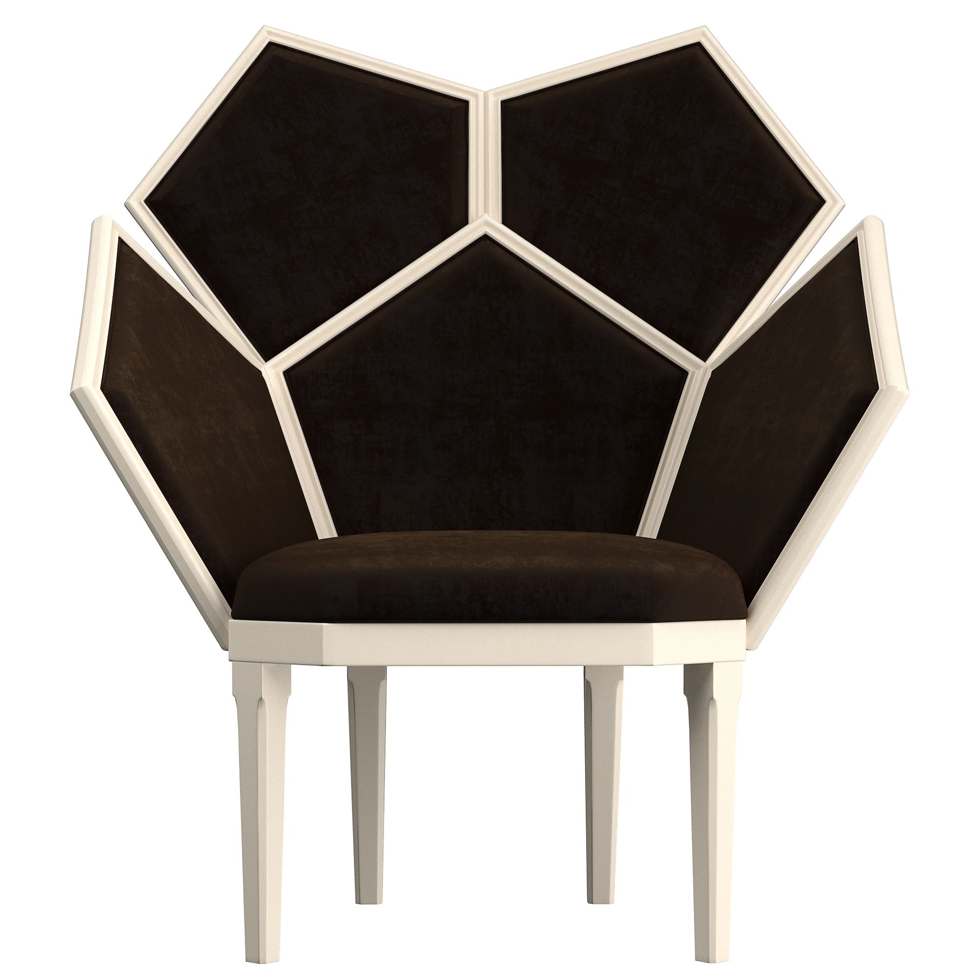 Бархатное кресло с подлокотниками Fratelli Boffi Blue Lyric ARCH-00126831 - Вид №6