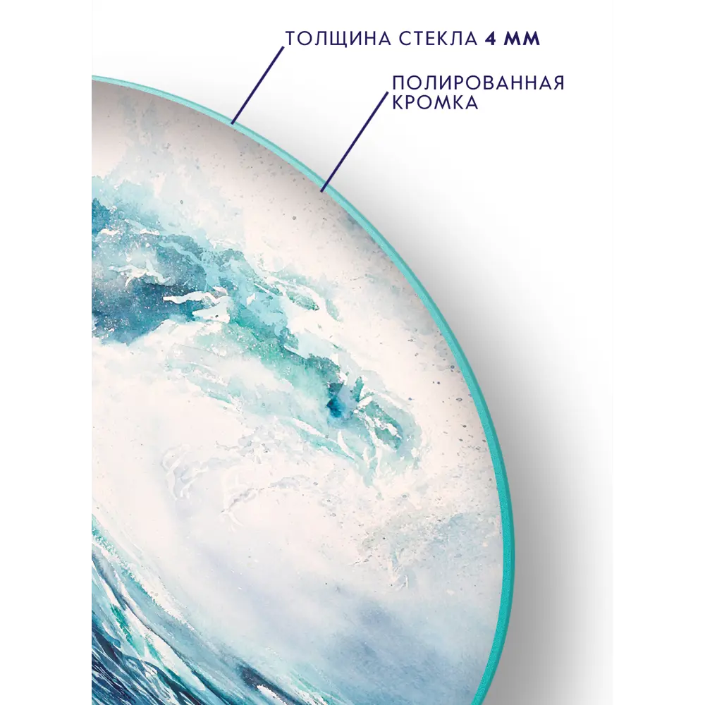 Картина на стекле Postermarket Волна 40x40 см STLM-2089593 - Вид №2