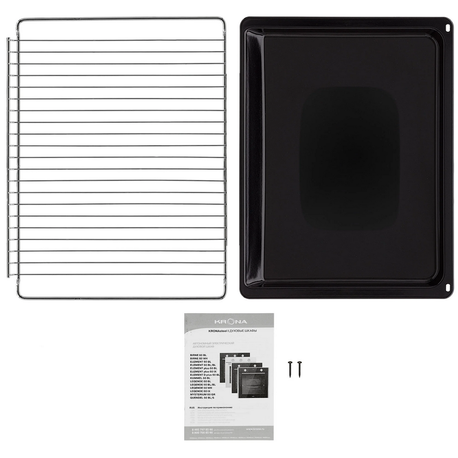 9039368 Электрический духовой шкаф KRONA ELEMENT 60 BL/BL черный KRONA1 STDN-0126541 - Вид №12