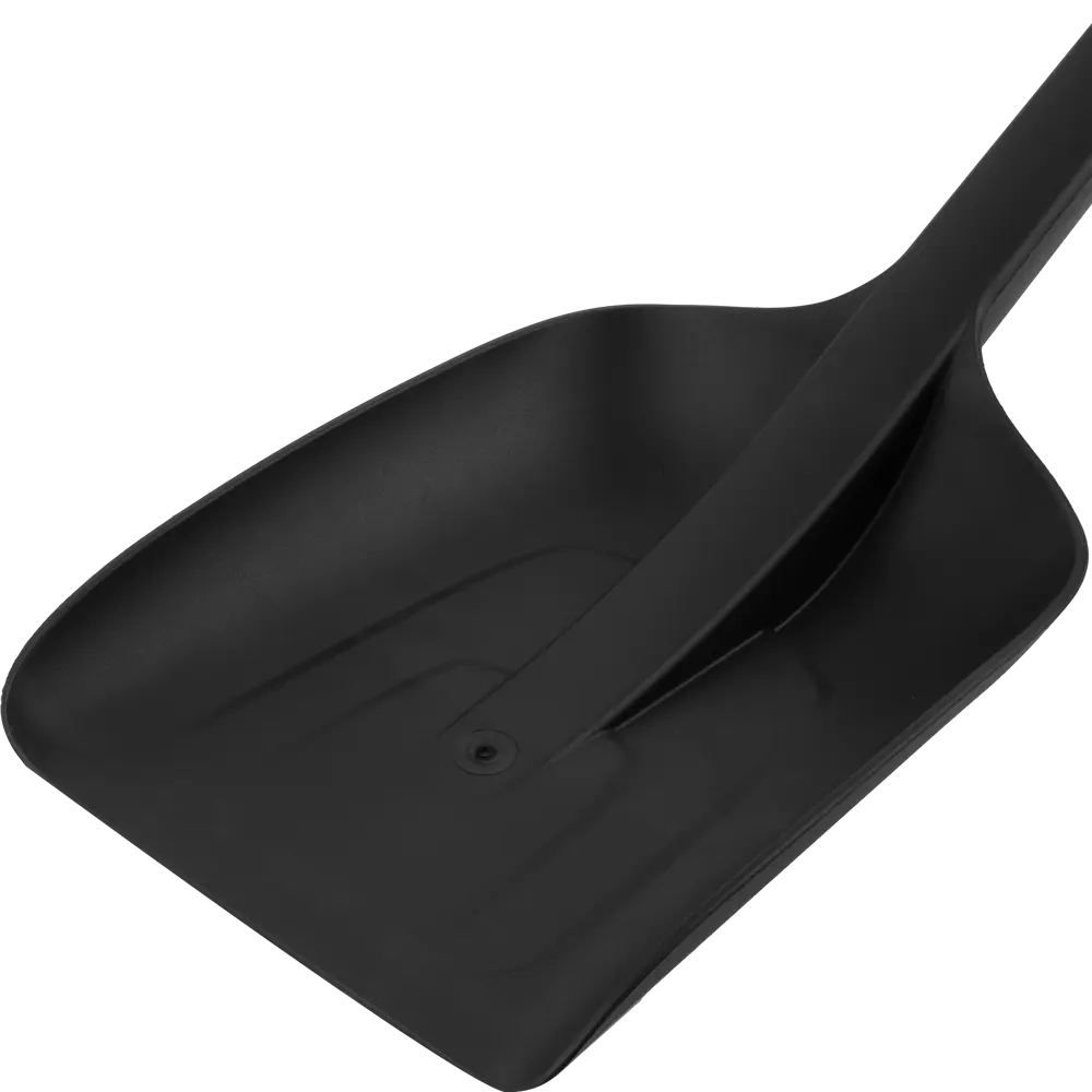 Лопата для уборки снега Fiskars Solid укороченная 22x63 см пластик c черенком STLM-2033614 - Вид №1
