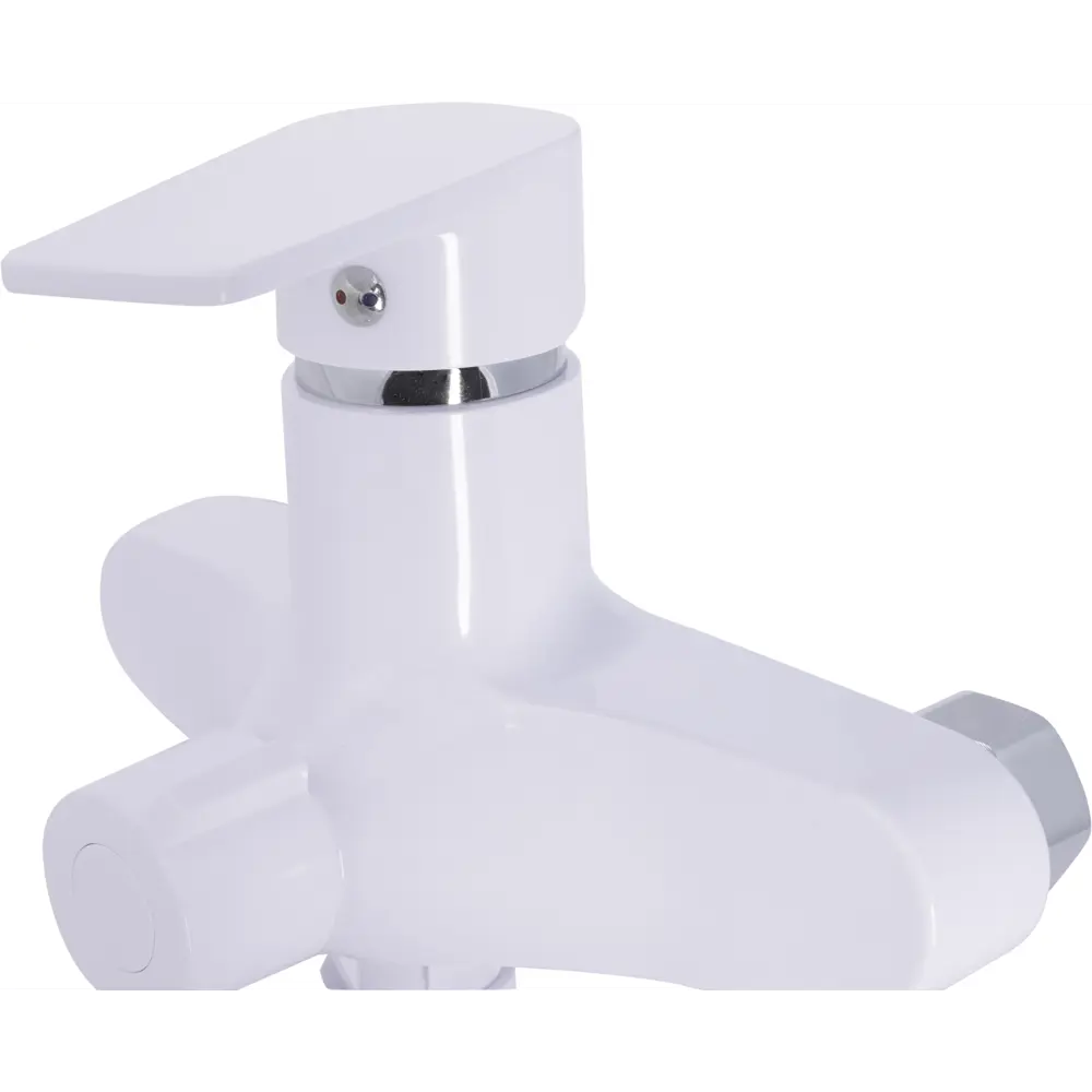 Смеситель для ванны однорычажный универсальный с лейкой и шлангом цвет белый Santreyd Ростов STLM-2159721 - Вид №3