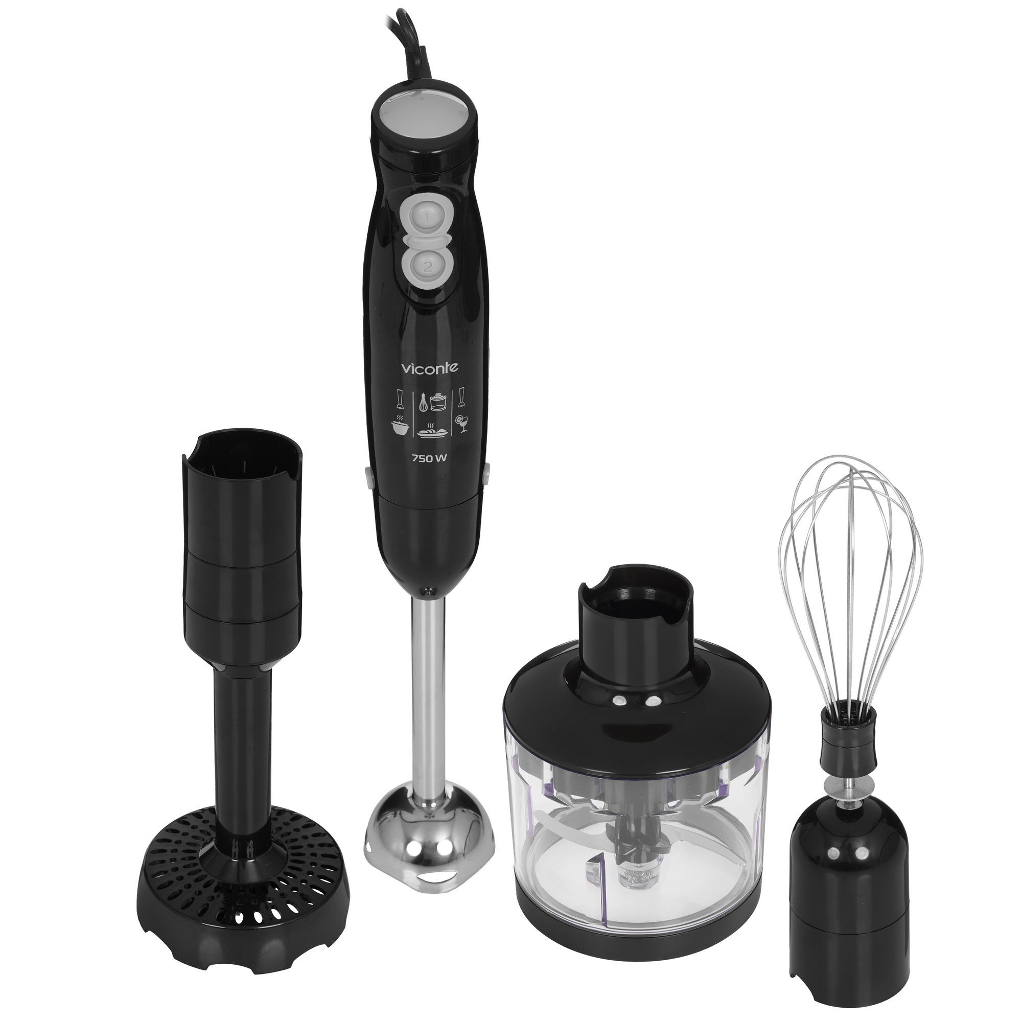 8196368 Блендер погружной Viconte VC-4424 черный STDN-0149913