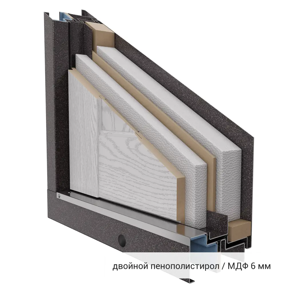 Дверь входная металлическая Норда 880 мм левая цвет магнолия айсберг TOREX STLM-2115588 - Вид №16