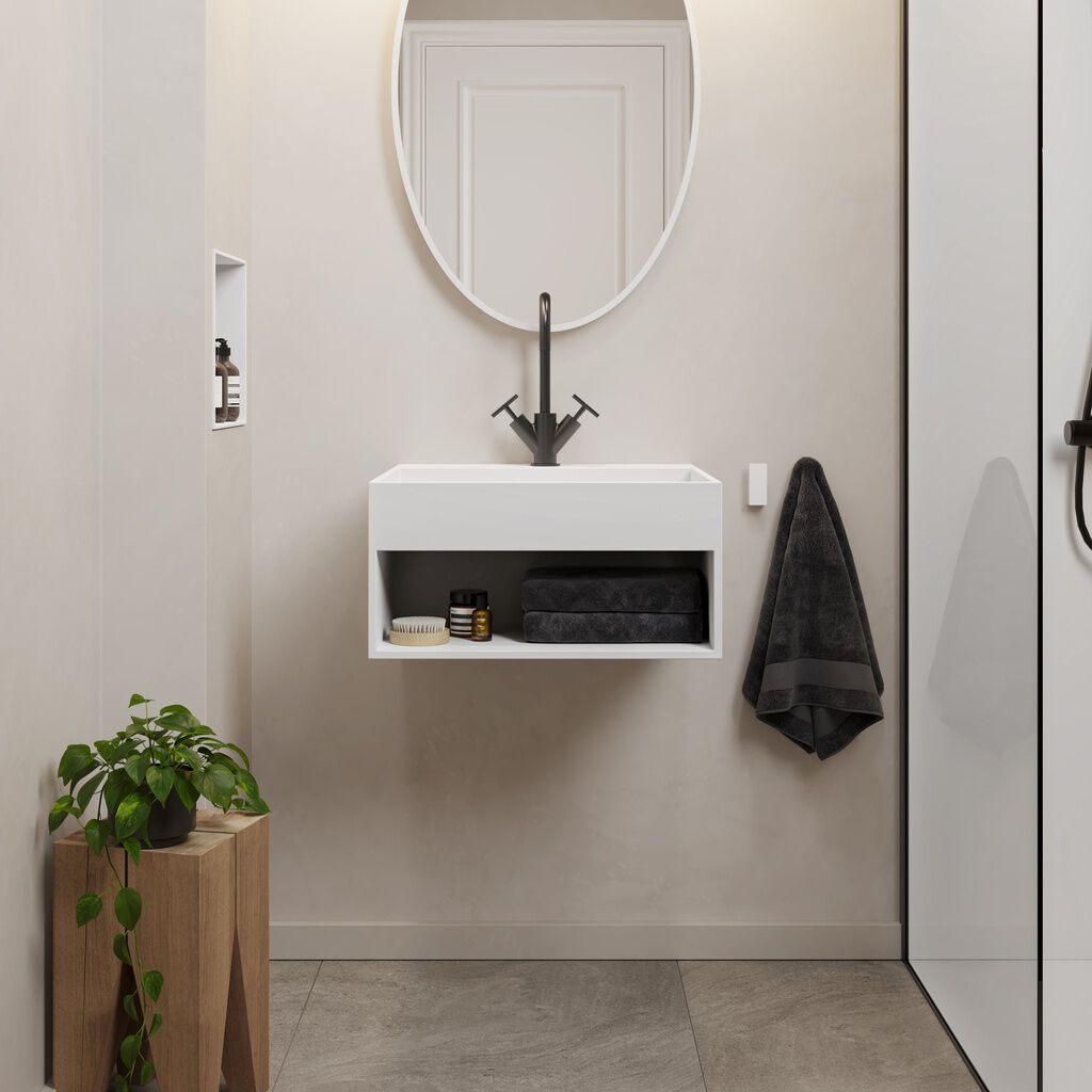 Квадратная подвесная раковина Corian® RILUXA ZODIAC ARCH-00000613 - Вид №2