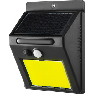 Прожектор светодиодный уличный Solar на солнечных батареях 5 Вт 6500К IP65 с датчиком движения черный DUWI