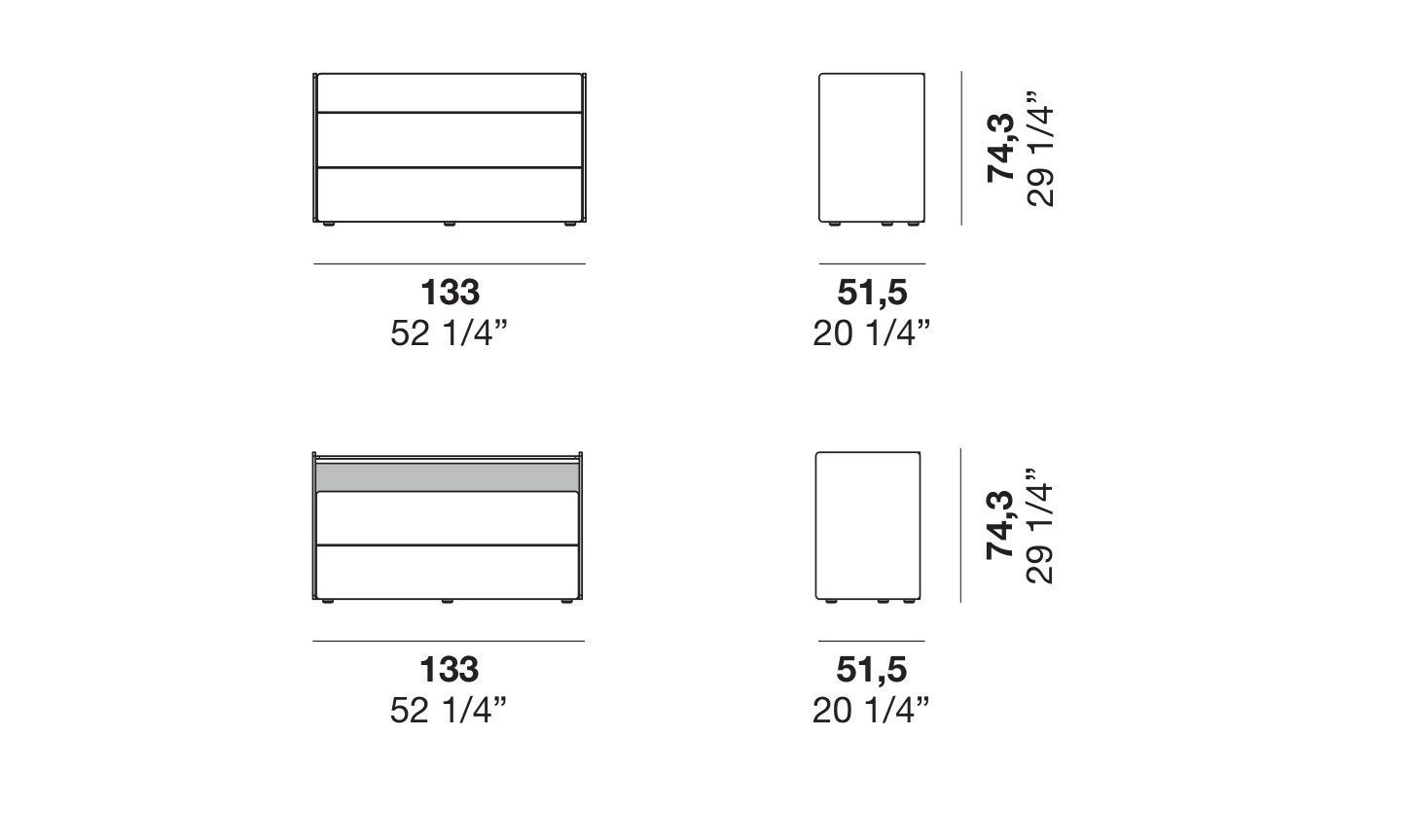 Деревянный комод Alf DaFrè Ray ARCH-00123483 - Вид №7