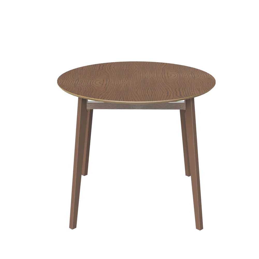 Стол обеденный Монреаль Т1 раскладной 100-130x77x100 см круг МДФ цвет орех Santreyd STLM-2181735 - Вид №4