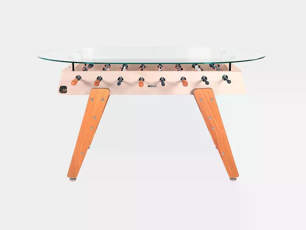 Овальный обеденный стол из стали и ироко со стеклянной столешницей RS Barcelona RS3 WOOD ARCH-00034979 - Вид №35