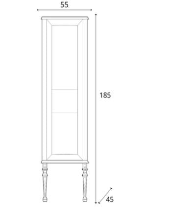 Напольный умывальник с зеркалом Gaia Mobili Classic ARCH-00129385 - Вид №5