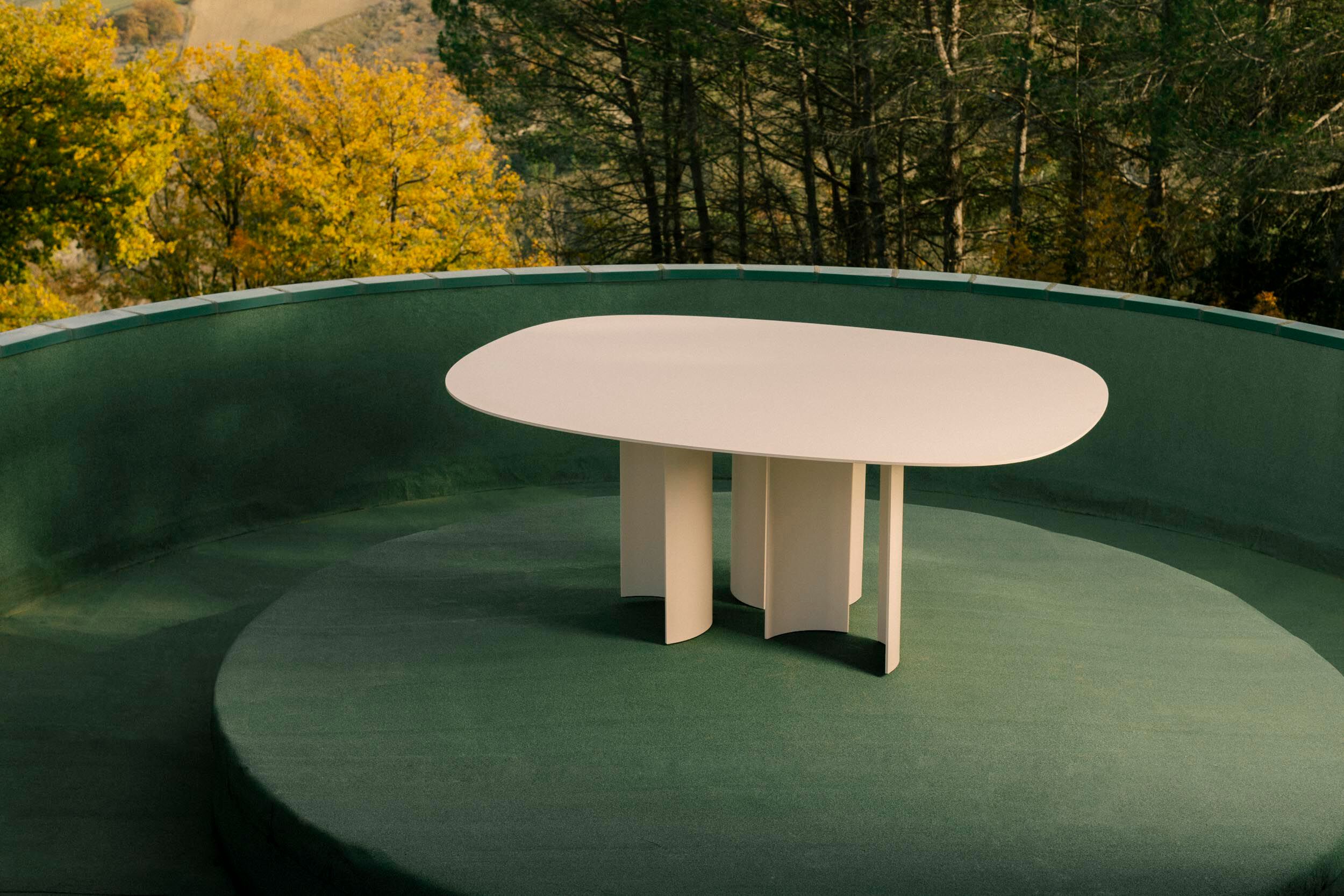 Металлический овальный стол Ripa INDIA SASSO ARCH-00022266 - Вид №5