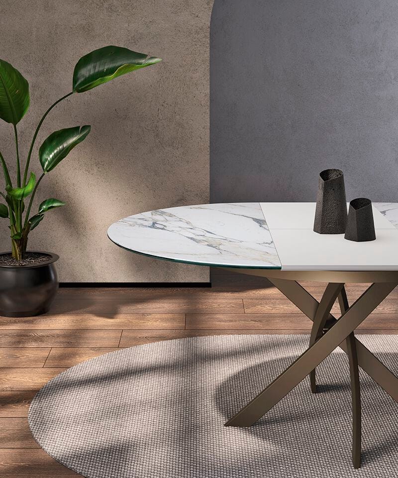 Технический керамический выдвижной круглый стол Febal Casa MADEIRA ARCH-00113795 - Вид №1