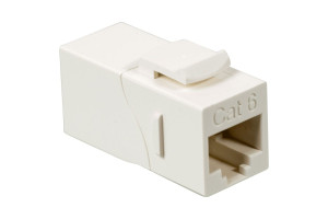 16466456 Повторитель портов RJ-45, 90 градусов, кат.6, формата Keystone, белый LAN-KCP45U6/90-WH LANMASTER