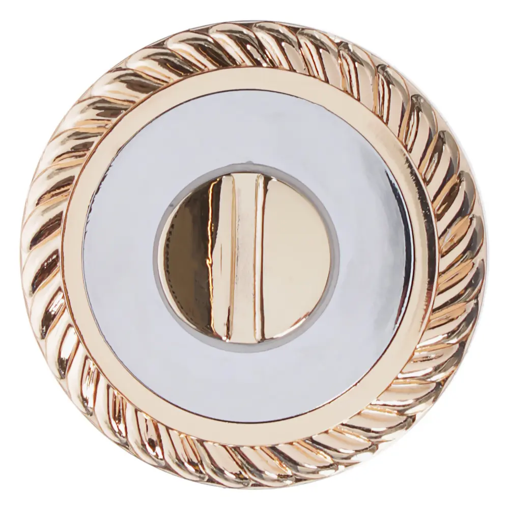 Накладка-фиксатор для дверей Palladium D 3 BK ЦАМ цвет глянцевое золото STLM-2129317 - Вид №1