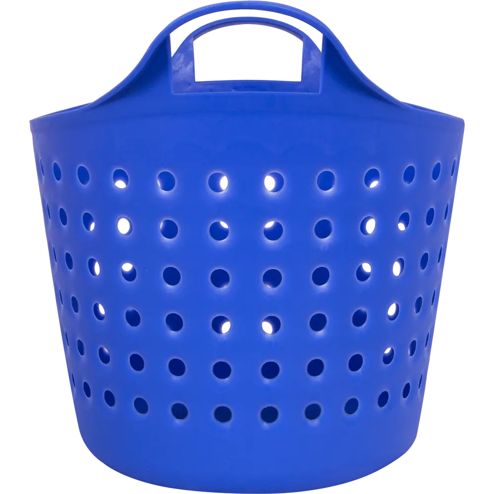 Корзинка Soft 20.61×22.21×17.4 см 4.1 л пластик цвет синий BEROSSI STLM-2168320 - Вид №2