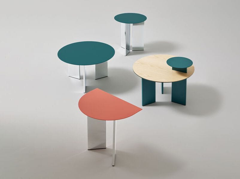 Круглый алюминиевый журнальный столик Systemtronic Croma ARCH-00124439