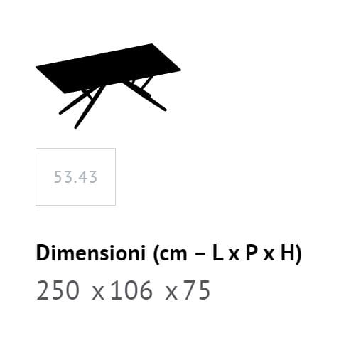 Обеденный стол из нержавеющей стали и SuperMarmo Bontempi Casa BRIDGE ARCH-00133950 - Вид №16