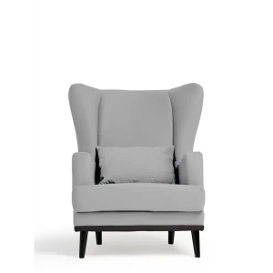 91368352 Кресло Диван не мебель Оскар Zara 75x90x85 см велюр цвет светло-серый STLM-1431695