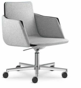 LD Seating Регулируемое по высоте офисное кресло с 5 спицами и колесами Harmony 835-ra