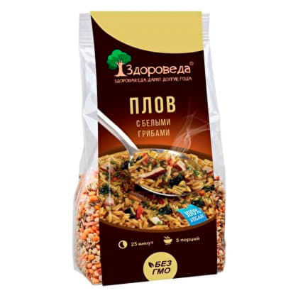 Плов с белыми грибами Здороведа 250 г Santreyd 13085