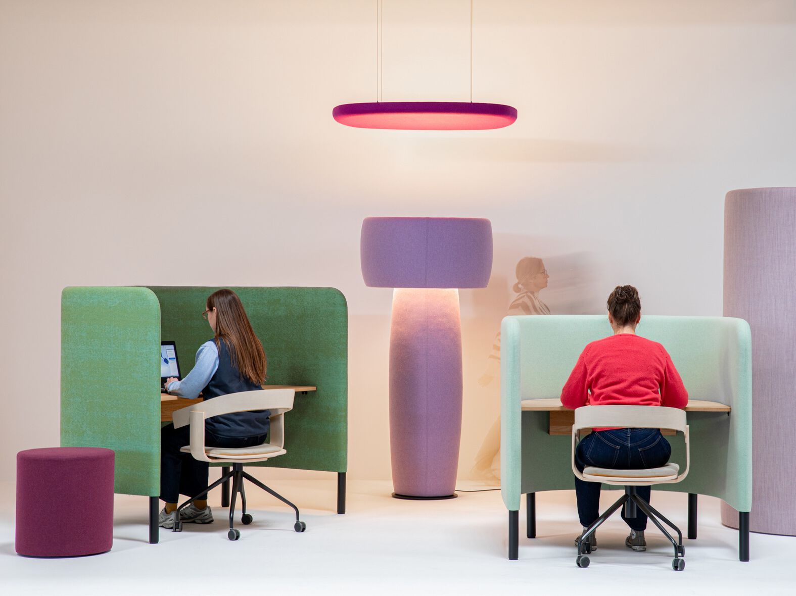 Стол со звукопоглощающими перегородками BuzziSpace BuzziHug Work ARCH-00069800 - Вид №6