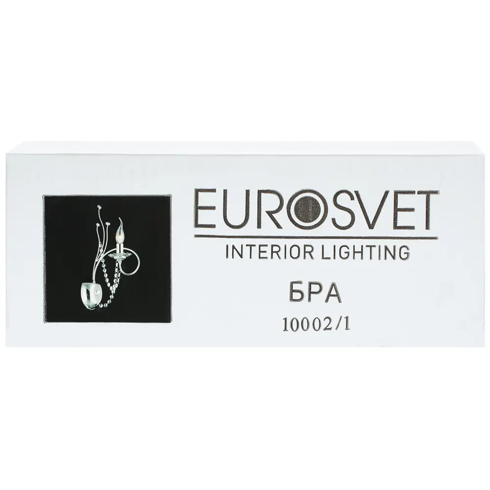 Бра Арабеска 1хE14х40 Вт цвет хром Eurosvet STLM-2034670 - Вид №4