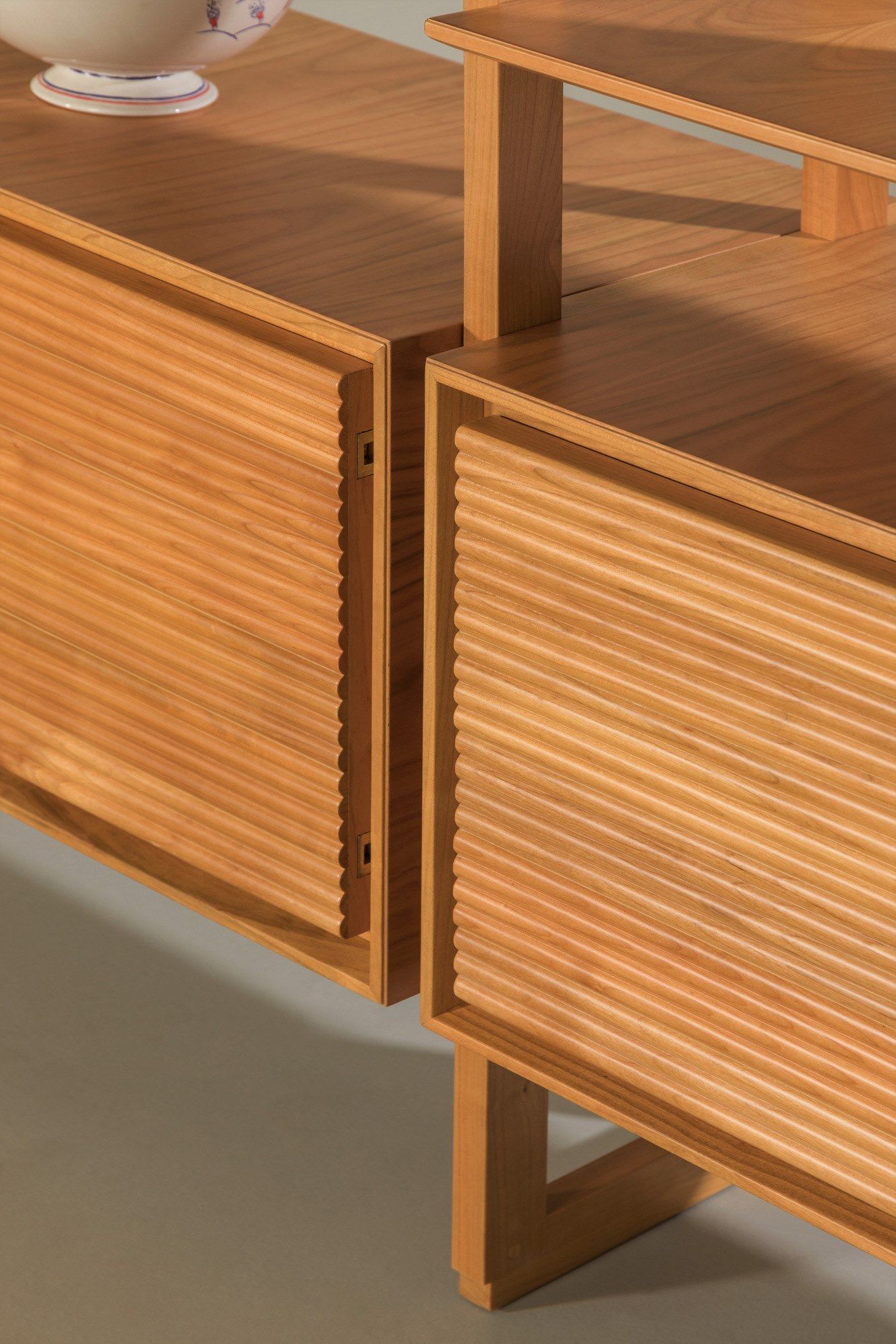 Двухсторонний книжный шкаф из вишни Morelato ARCH-00110421 - Вид №4