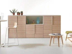 Manerba Офисная мебель из шведского дуба с металлическими ручками K-box