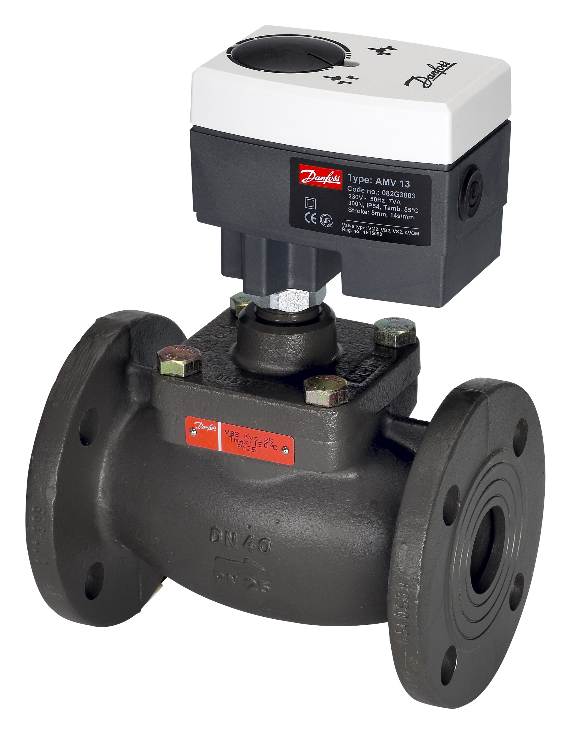 Danfoss Клапан регулирующий VFM 2 фланцевый VFM 2 Клапан регулирующий Ду100 Kv160 065B3502  - Вид №12