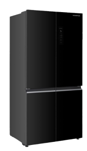 9197178 Холодильник Side by Side   Harper RH6966BW черный