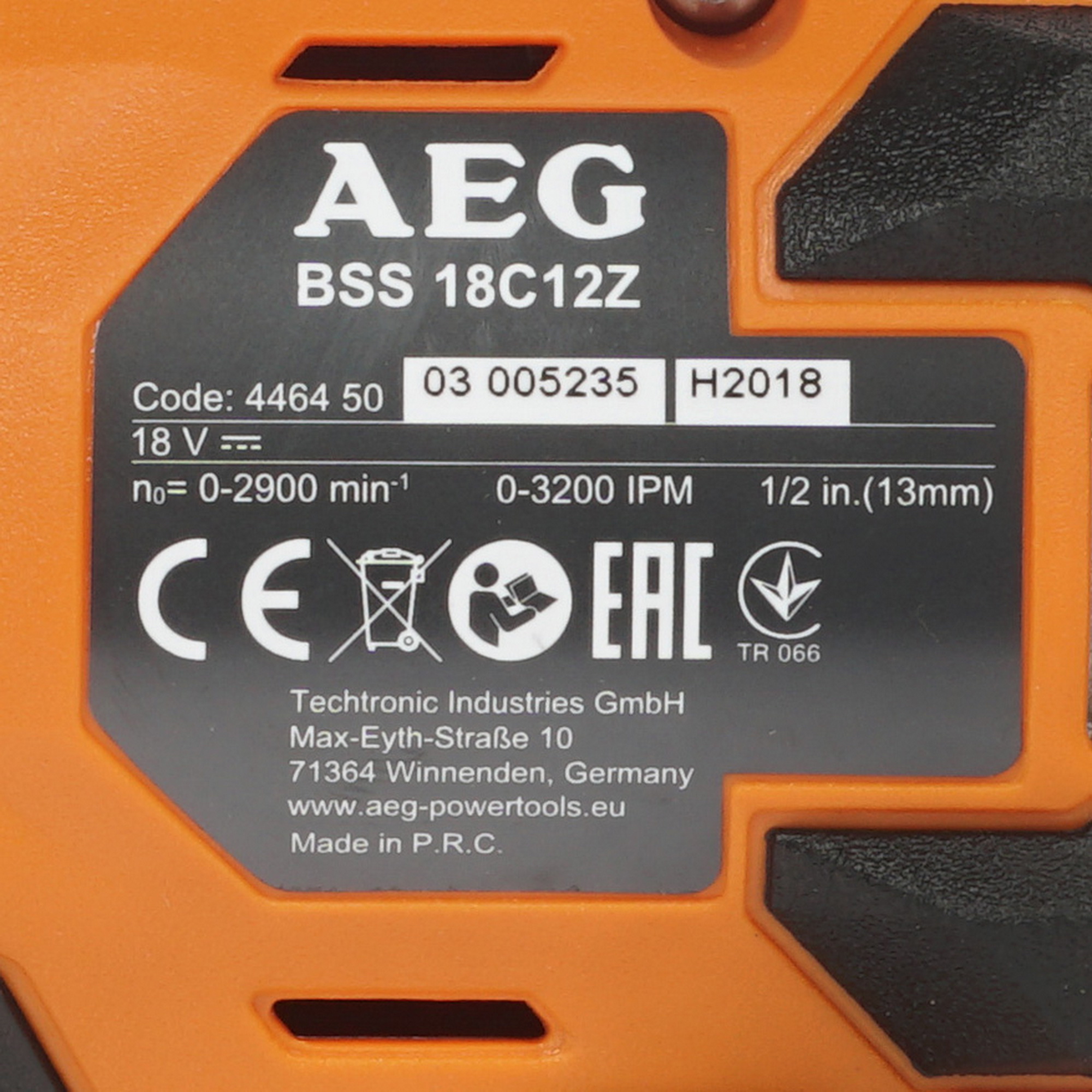 Гайковерт AEG BSS 18C 12Z Li-402C PRO 18V 1084617 STDN-0074972 - Вид №2