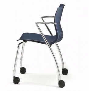 TALIN Пластиковый стул с подлокотниками на колесиках Webby