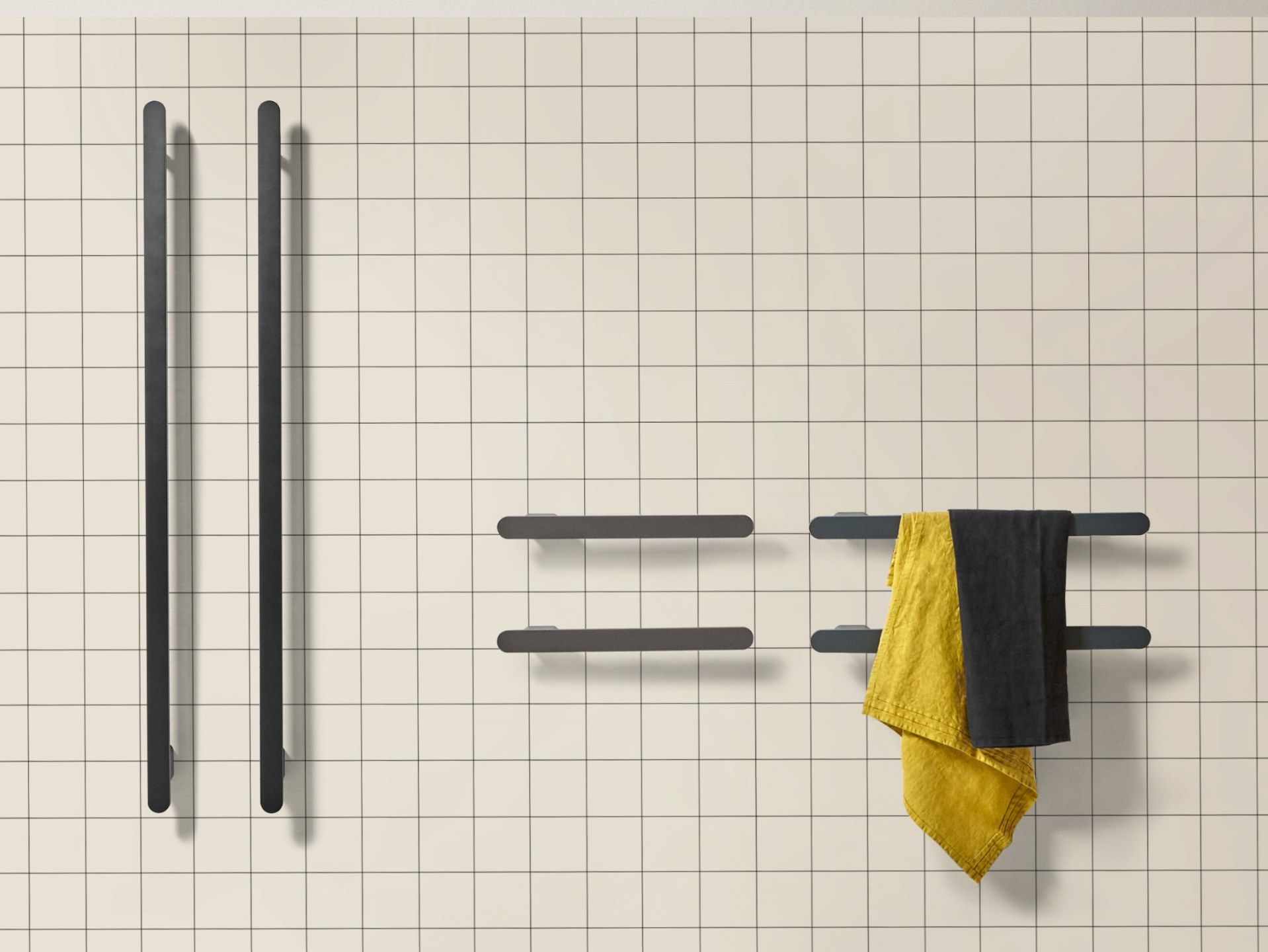 Настенный алюминиевый электрический полотенцесушитель Antoniolupi RIGO ARCH-00085147