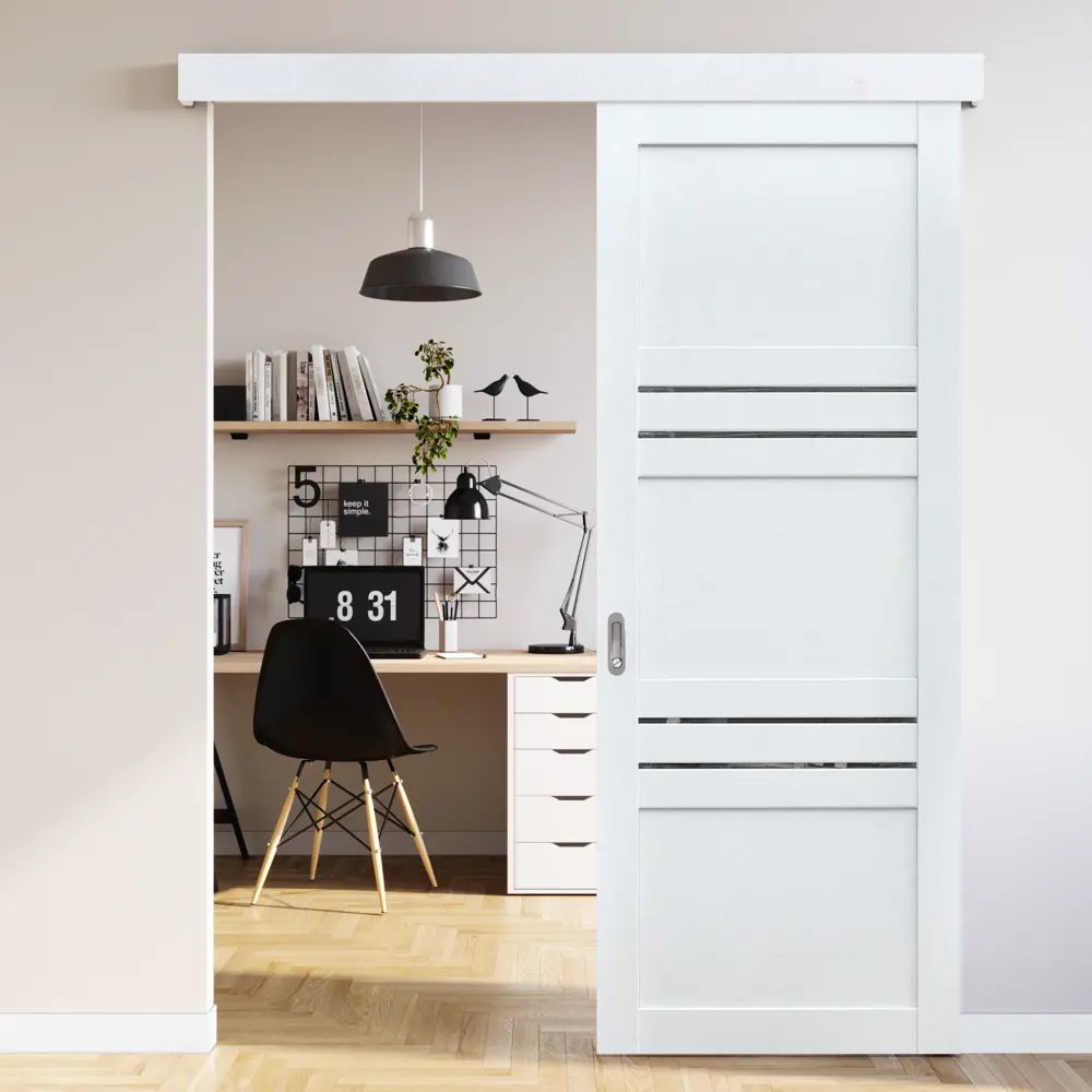 Комплект двери Artens Флай глухая 90x200 см Hardflex белый с добором 150 мм STLM-2043907 - Вид №3