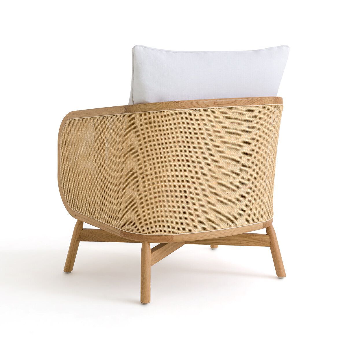 Плетеное и тканевое кресло с подлокотниками AMPM CORNELIUS ARCH-00084670 - Вид №2