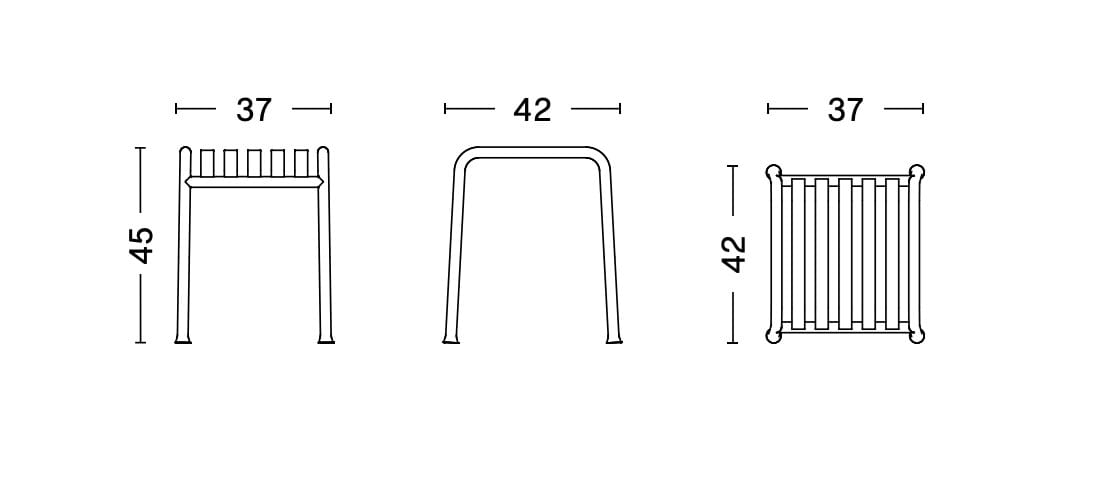 Стальной садовый стул Hay Палисад ARCH-00069681 - Вид №18